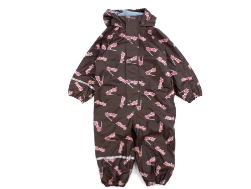 CeLaVi java fire trucks regndragt med fleecefoer